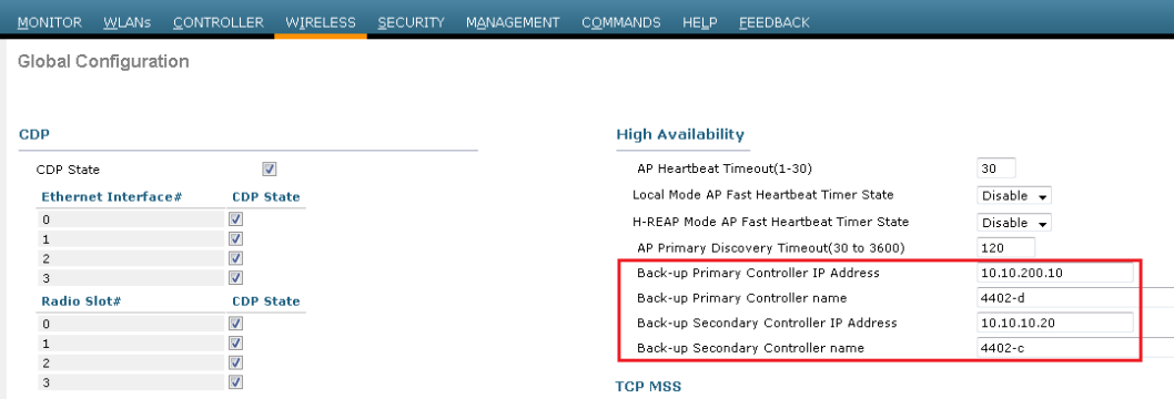 AP Failover | mrn-cciew